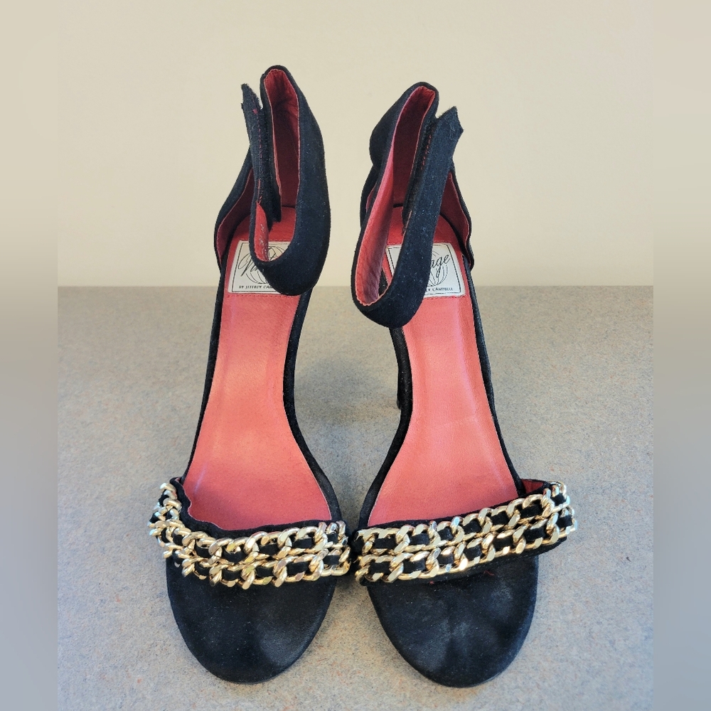 Jeffery Campbell Black Suede Heels